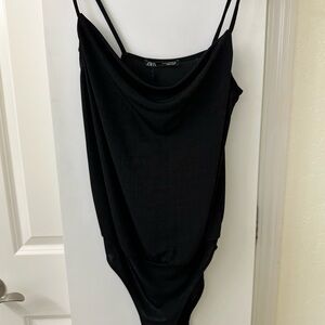 Zara Elegant Black Bodysuit